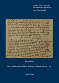 Produktbild: Das Urbarbuch des Erhard Rainer zu Schambach von 1376