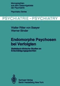 Produktbild: Endomorphe Psychosen bei Verfolgten