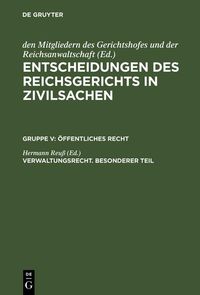 Produktbild: Verwaltungsrecht. Besonderer Teil