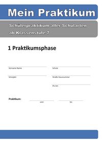 Produktbild: Mein Praktikum - 1 Praktikumsphase