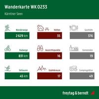 Wörthersee und Umgebung, Wander-, Rad- und Freizeitkarte 1:50.000, freytag & berndt, WK 0233