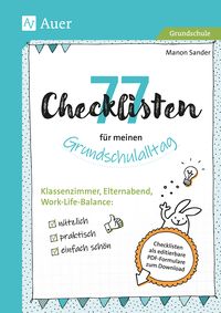 Produktbild: 77 Checklisten f&uuml;r meinen Grundschulalltag