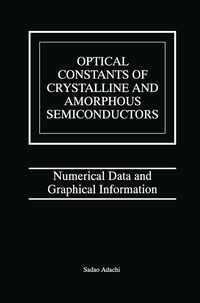 Produktbild: Optical Constants of Crystalline and Amorphous Semiconductors