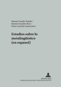 Produktbild: Estudios sobre lo metaling&uuml;&iacute;stico (en espa&ntilde;ol)