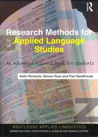 Produktbild: Research Methods for Applied Language Studies