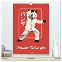 Produktbild: Verr&uuml;ckte Tier K&auml;mpfer (hochwertiger Premium Wandkalender 2027 DIN A2 hoch), Kunstdruck in Hochglanz