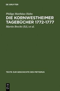 Produktbild: Die Kornwestheimer Tageb&uuml;cher 1772-1777
