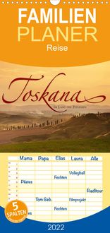 Produktbild: Familienplaner TOSKANA Im Land der Zypressen (Wandkalender 2022 , 21 cm x 45 cm, hoch)