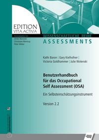 Produktbild: Benutzerhandbuch f&uuml;r das Occupational Self Assessment (OSA)