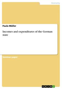 Produktbild: Incomes and expenditures of the German state
