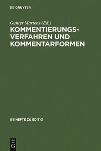 Produktbild: Kommentierungsverfahren und Kommentarformen