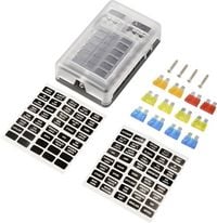 Produktbild: TRU COMPONENTS SICHERUNGS BOX 12-tlg TC-13473380 5 A, 10 A, 15 A, 20A