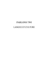 Produktbild: Parlons twi