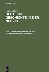 Produktbild: Reform und Restauration, Liberalismus und Nationalismus
