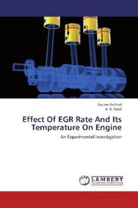 Produktbild: Rathod, G: Effect Of EGR Rate And Its Temperature On Engine