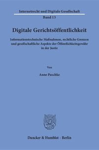 Produktbild: Digitale Gerichts&ouml;ffentlichkeit.