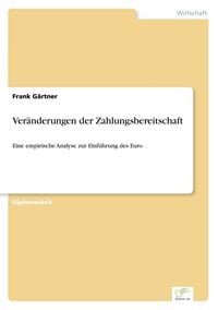 Produktbild: Ver&auml;nderungen der Zahlungsbereitschaft