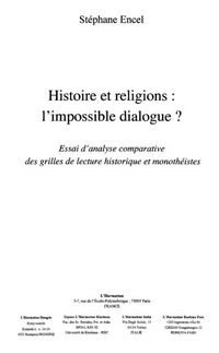 Produktbild: Histoire de religion l'impossible dialog