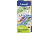 Produktbild: Pelikan Deckfarbkasten eco 735K, 12 Farben + Tube Deckwei&szlig;