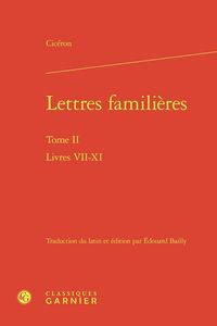 Produktbild: Lettres Familieres Tome 2 : Livres Vii-Xi