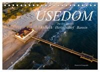Produktbild: USEDOM Die drei Seeb&auml;der Ahlbeck - Heringsdorf - Bansin (Tischkalender 2026 DIN A5 quer), CALVENDO Monatskalender