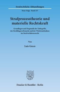 Produktbild: Strafprozesstheorie und materielle Rechtskraft.
