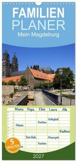 Produktbild: Familienplaner 2027 - Mein Magdeburg 2027 mit 5 Spalten (Wandkalender, 21 x 45 cm) CALVENDO