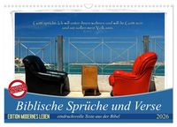 Produktbild: Biblische Spr&uuml;che und Verse (Wandkalender 2026 DIN A3 quer), CALVENDO Monatskalender