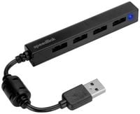 Produktbild: SPEEDLINK SNAPPY SLIM USB Hub, 4-Port, USB 2.0, Passive, black