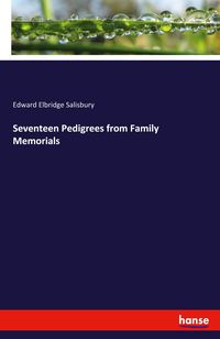 Produktbild: Seventeen Pedigrees from Family Memorials