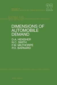 Produktbild: Dimensions of Automobile Demand