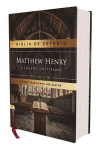 Produktbild: RVR, Biblia de estudio Matthew Henry y legado cristiano, Tapa dura, Interior a dos colores, Comfort Print