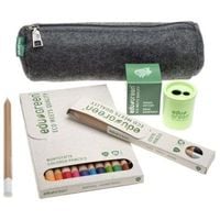 Produktbild: eduGREEN&reg; 18er Set: 12 Buntstifte, 4 Stifte, Gold, Silber, Graphit, Wei&szlig;