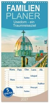 Produktbild: Familienplaner 2027 - Usedom - ein Traumreiseziel mit 5 Spalten (Wandkalender, 21 x 45 cm) CALVENDO