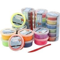 Produktbild: Creativ Company Foam Clay&reg;, Glitter, verschiedene Farben