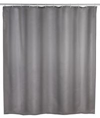 Produktbild: Anti-Schimmel Duschvorhang Uni Grey, Textil (Polyester), 180 x 200 cm, waschbar