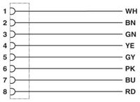 Produktbild: Phoenix Contact M8 Sensorleitung PUR 8-polig Buchse gerade schleppkettenf&auml;hig A-Kodierung, L&auml;nge 5,0 Meter schwarzgrau