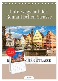 Produktbild: Tischplaner 2027 - Unterwegs auf der Romantischen Strasse (A5 Tischkalender zum Aufstellen) CALVENDO