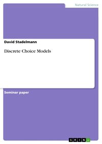 Produktbild: Discrete Choice Models