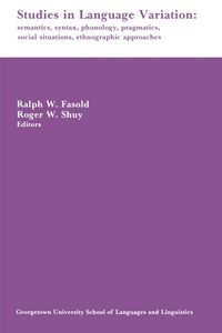 Produktbild: Studies in Language Variation