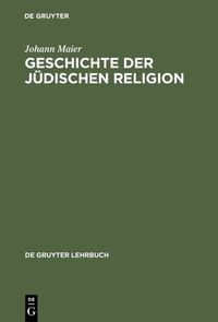Produktbild: Geschichte der j&uuml;dischen Religion