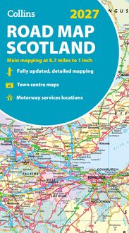 Produktbild: Collins Road Map of Scotland 2027 (Folded map)