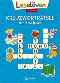 Leselöwen Kreuzworträtsel für Erstleser - 1. Klasse (Blau) von Loewe Lernen und Rätseln