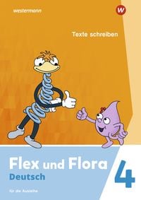 Produktbild: Flex und Flora 4. Heft Texte schreiben (Druckschrift) Für die Ausleihe