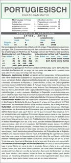 Produktbild: Leporello: Portugiesisch Kurzgrammatik – Die komplette Grammatik im Überblick