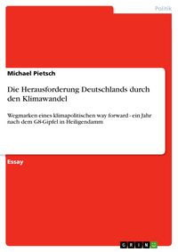 Produktbild: Die Herausforderung Deutschlands durch den Klimawandel