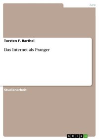 Produktbild: Das Internet als Pranger