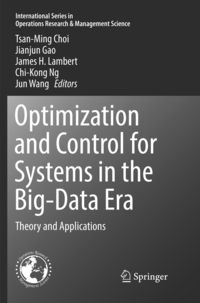 Produktbild: Optimization and Control for Systems in the Big-Data Era