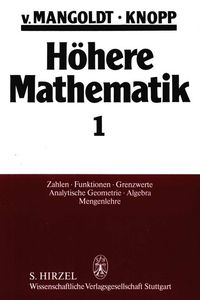Produktbild: H&ouml;here Mathematik Eine Einf&uuml;hrung f&uuml;r Studierende und zum Selbststudium. Band 1