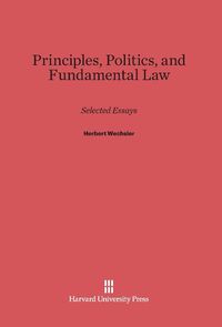 Produktbild: Principles, Politics, and Fundamental Law